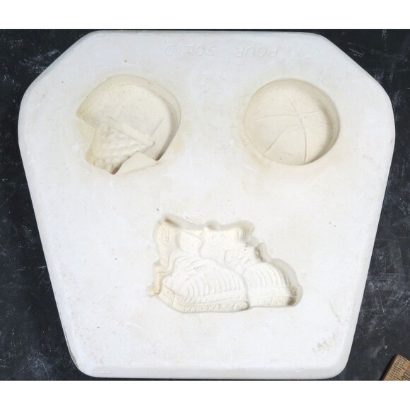 Donna's Basketball Magnets Slip Mold D-246 Vintage 1985 Open Pour Mold - Picture 1 of 6